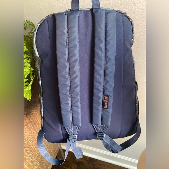 Vintage Jansport Classic Galaxy Backpack Large Student Bag Blue Y2K Backpack - Picture 10 of 14